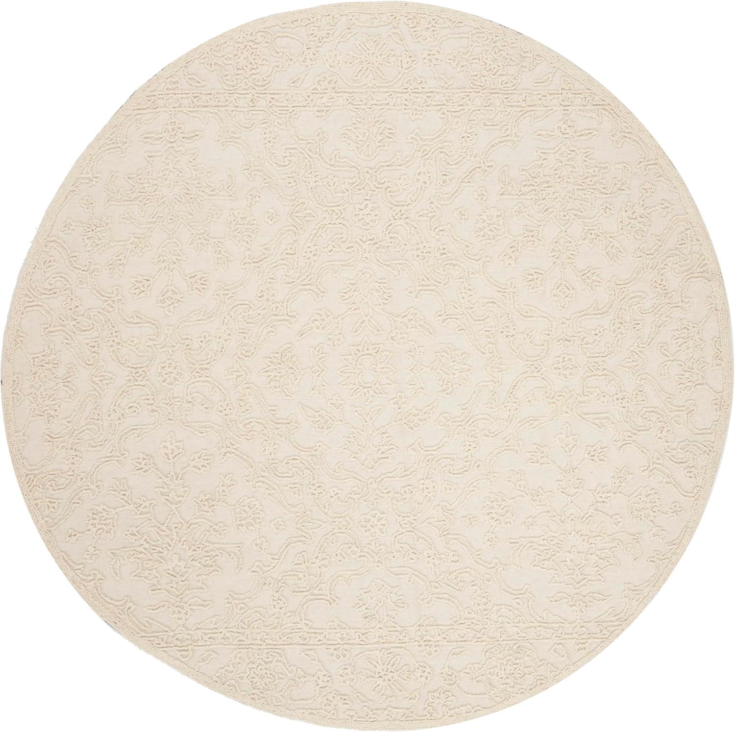 imageMartha Stewart x SAFAVIEH Area Rug Collection 8 x 10 Ivory Handmade Wool Ideal for Living Room Bedroom Office Dining Space MSR3512CIvory