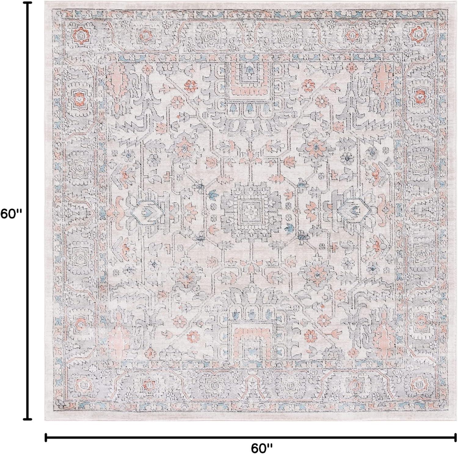 imageMartha Stewart x SAFAVIEH Area Rug Collection 8 x 10 Light Blue ampamp Ivory NonShedding ampamp Easy Cleaning Ideal for Living Room Bedroom Office Dining Space MSR877MGreyIvory