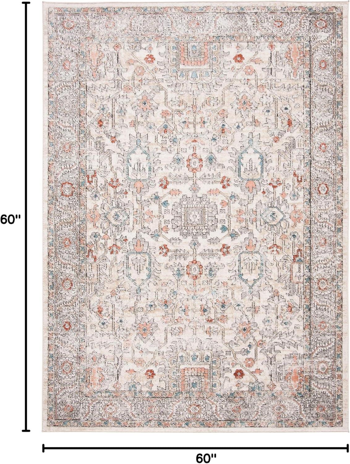 imageMartha Stewart x SAFAVIEH Area Rug Collection 8 x 10 Light Blue ampamp Ivory NonShedding ampamp Easy Cleaning Ideal for Living Room Bedroom Office Dining Space MSR877MGreyIvory