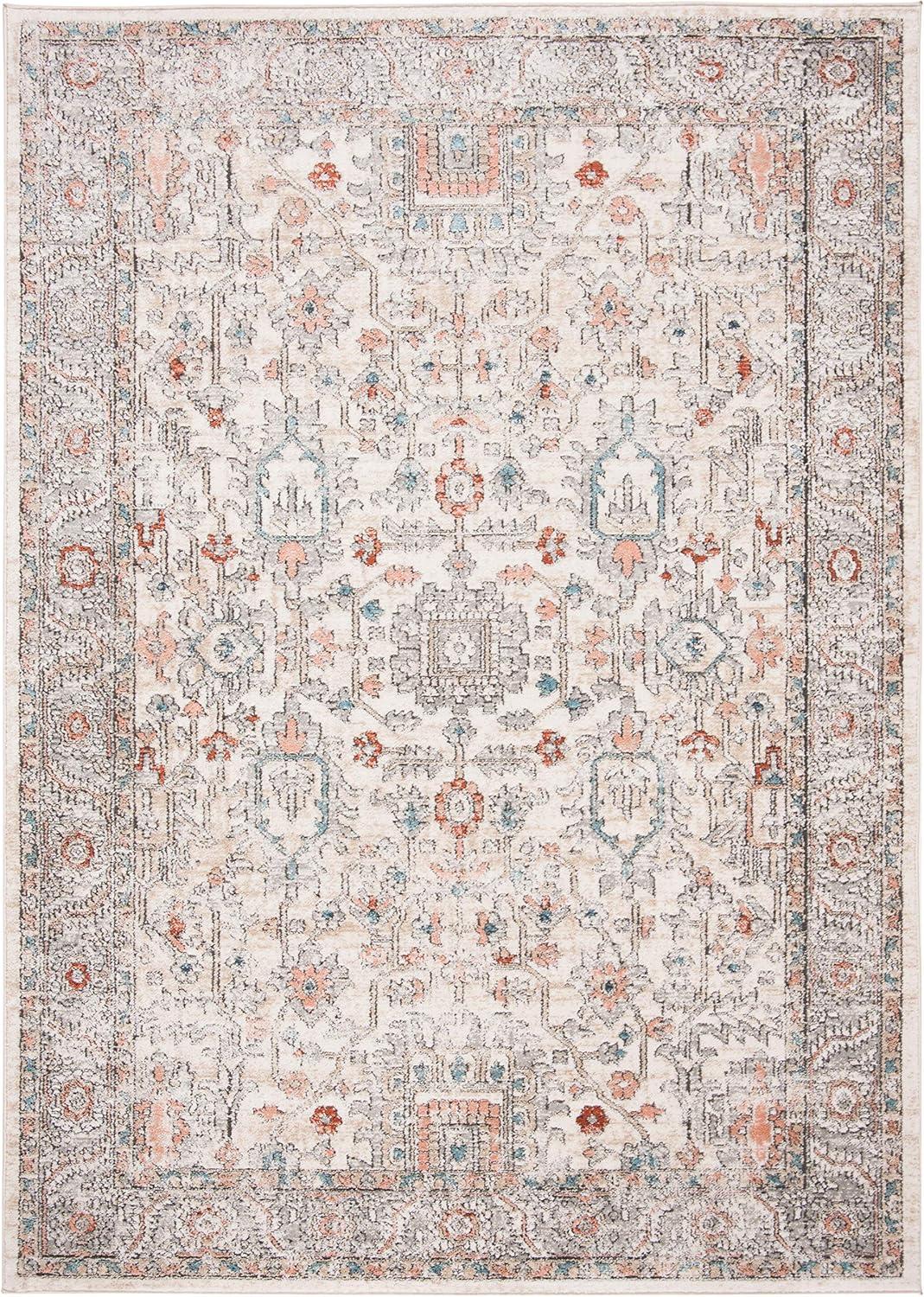 imageMartha Stewart x SAFAVIEH Area Rug Collection 8 x 10 Light Blue ampamp Ivory NonShedding ampamp Easy Cleaning Ideal for Living Room Bedroom Office Dining Space MSR877MGreyIvory