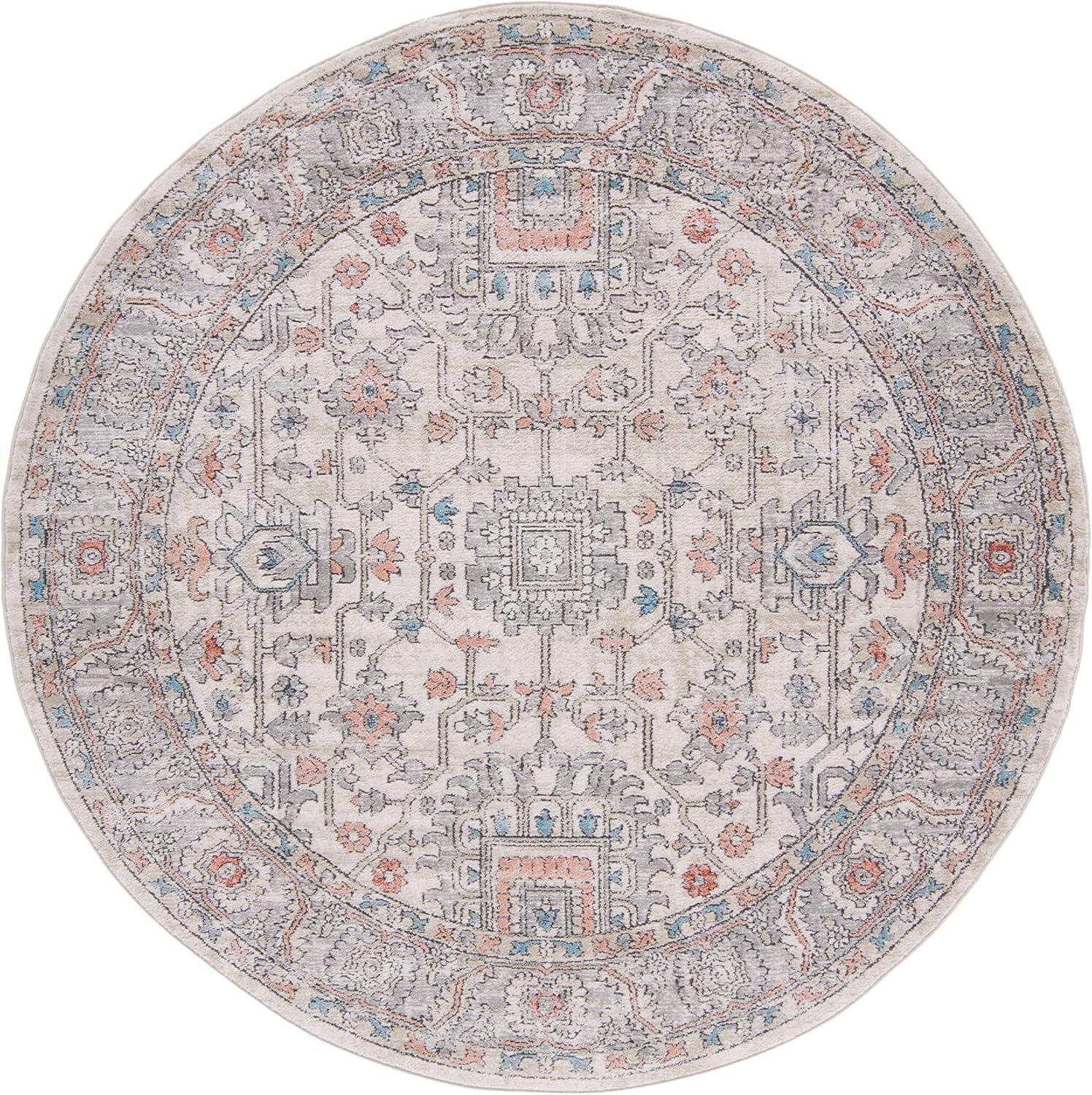 imageMartha Stewart x SAFAVIEH Area Rug Collection 8 x 10 Light Blue ampamp Ivory NonShedding ampamp Easy Cleaning Ideal for Living Room Bedroom Office Dining Space MSR877MGreyIvory