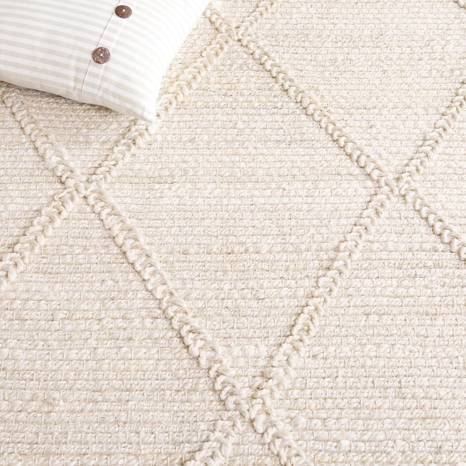 imageMartha Stewart x SAFAVIEH Area Rug Collection 8 x 10 Natural Brown Handmade Jute Farmhouse Style Ideal for Living Room Bedroom Dining Space MSR9553ANatural