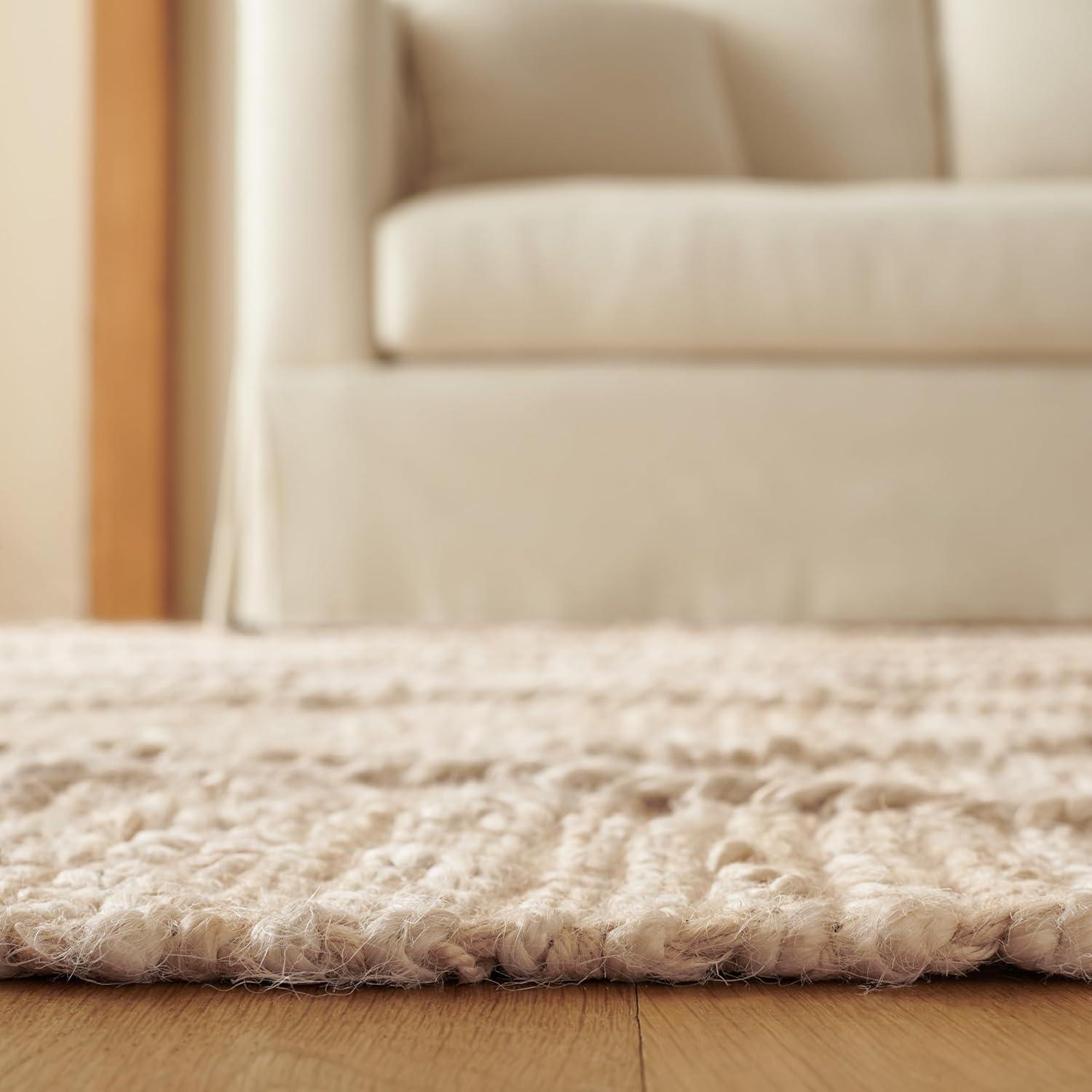 imageMartha Stewart x SAFAVIEH Area Rug Collection 8 x 10 Natural Brown Handmade Jute Farmhouse Style Ideal for Living Room Bedroom Dining Space MSR9553ANatural