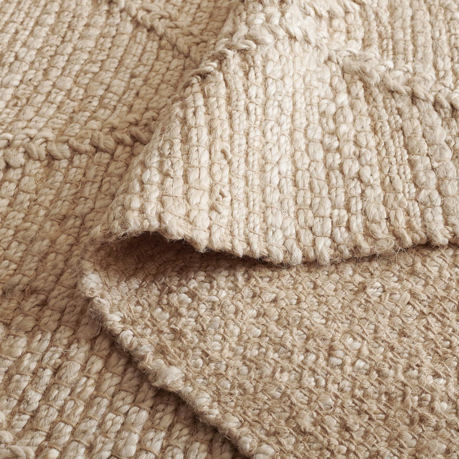 imageMartha Stewart x SAFAVIEH Area Rug Collection 8 x 10 Natural Brown Handmade Jute Farmhouse Style Ideal for Living Room Bedroom Dining Space MSR9553ANatural