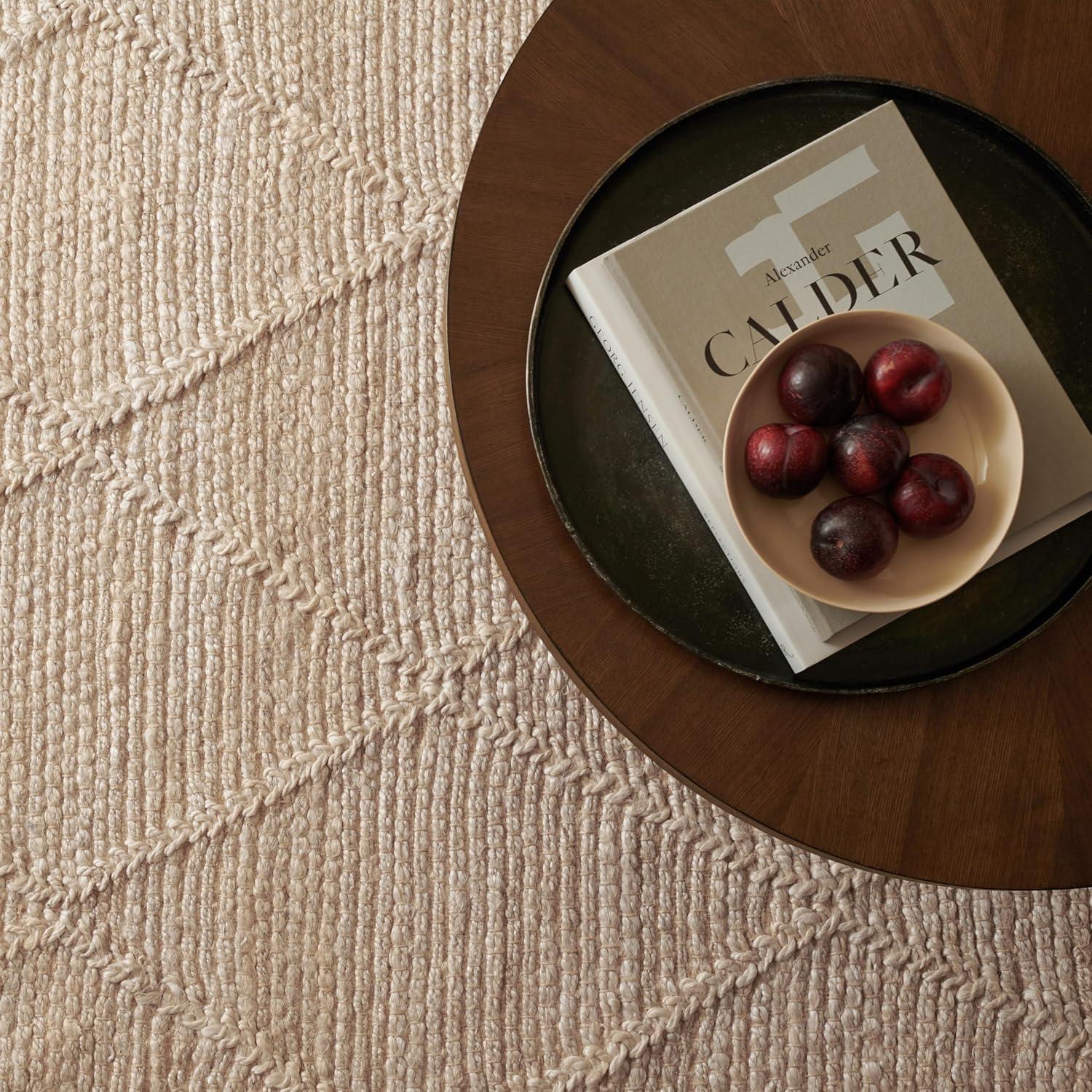 imageMartha Stewart x SAFAVIEH Area Rug Collection 8 x 10 Natural Brown Handmade Jute Farmhouse Style Ideal for Living Room Bedroom Dining Space MSR9553ANatural