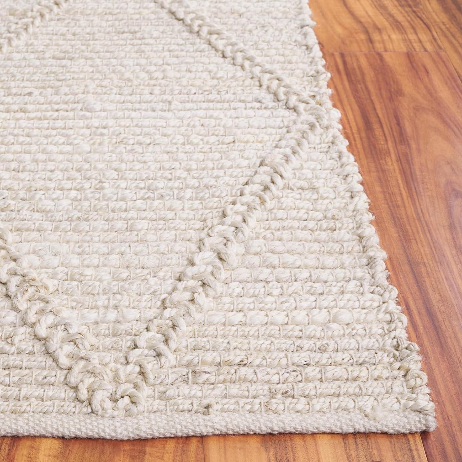 imageMartha Stewart x SAFAVIEH Area Rug Collection 8 x 10 Natural Brown Handmade Jute Farmhouse Style Ideal for Living Room Bedroom Dining Space MSR9553ANatural