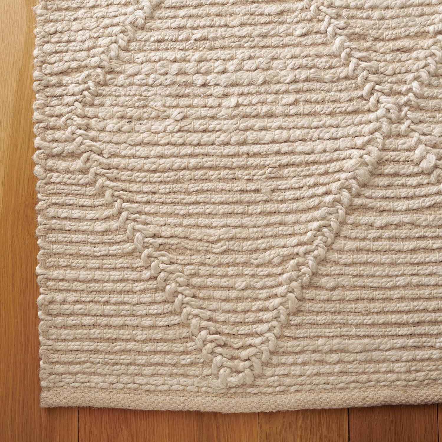 imageMartha Stewart x SAFAVIEH Area Rug Collection 8 x 10 Natural Brown Handmade Jute Farmhouse Style Ideal for Living Room Bedroom Dining Space MSR9553ANatural