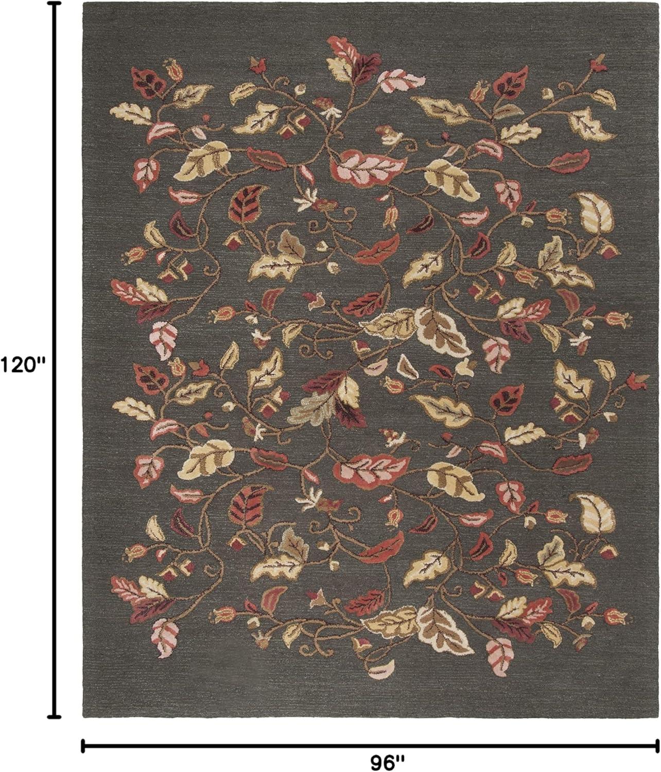 imageMartha Stewart x SAFAVIEH Area Rug Collection 8 x 10 Persimmon Red Handmade Wool ampamp Viscose Ideal for Living Room Bedroom Office Dining Space MSR3611AFrancesca Black