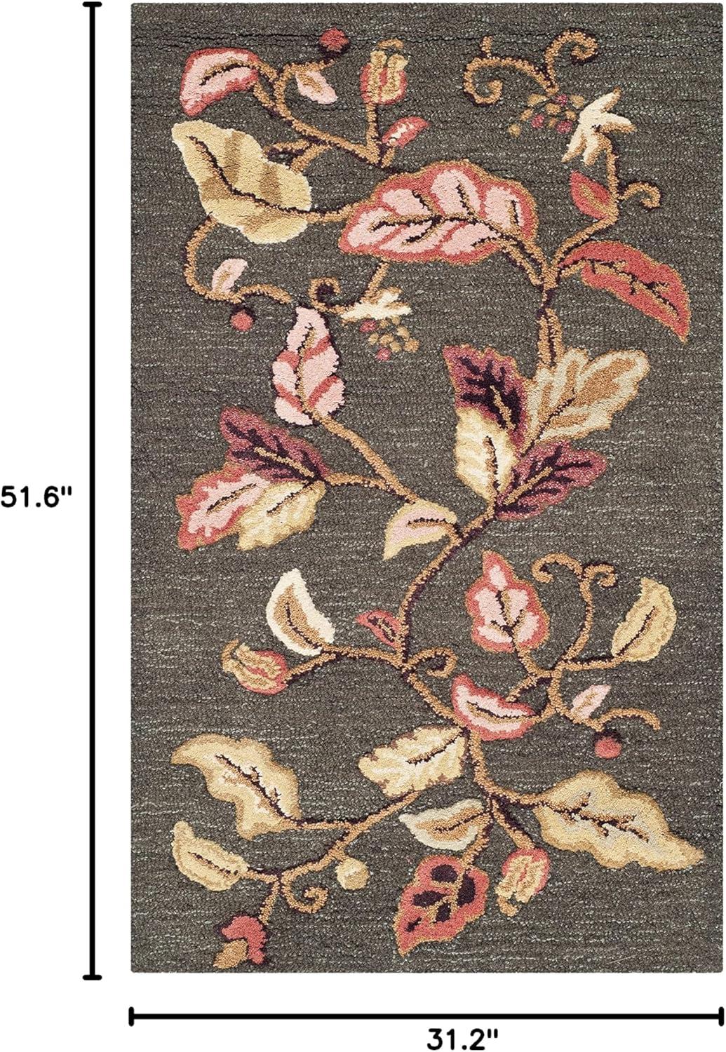 imageMartha Stewart x SAFAVIEH Area Rug Collection 8 x 10 Persimmon Red Handmade Wool ampamp Viscose Ideal for Living Room Bedroom Office Dining Space MSR3611AFrancesca Black