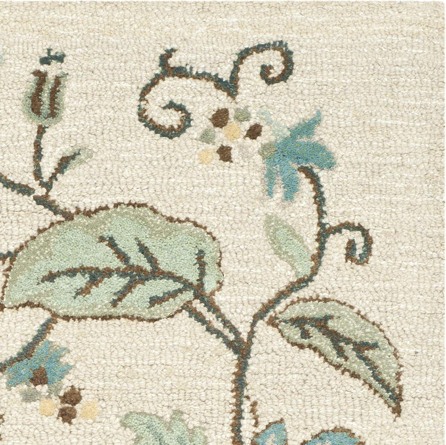 imageMartha Stewart x SAFAVIEH Area Rug Collection 8 x 10 Persimmon Red Handmade Wool ampamp Viscose Ideal for Living Room Bedroom Office Dining Space MSR3611AColonial Blue