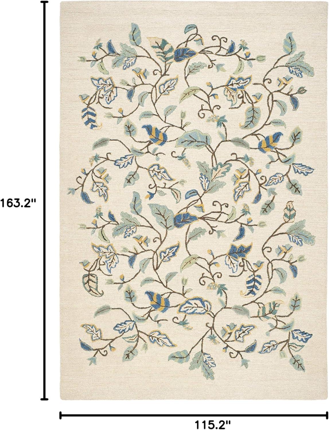 imageMartha Stewart x SAFAVIEH Area Rug Collection 8 x 10 Persimmon Red Handmade Wool ampamp Viscose Ideal for Living Room Bedroom Office Dining Space MSR3611AColonial Blue