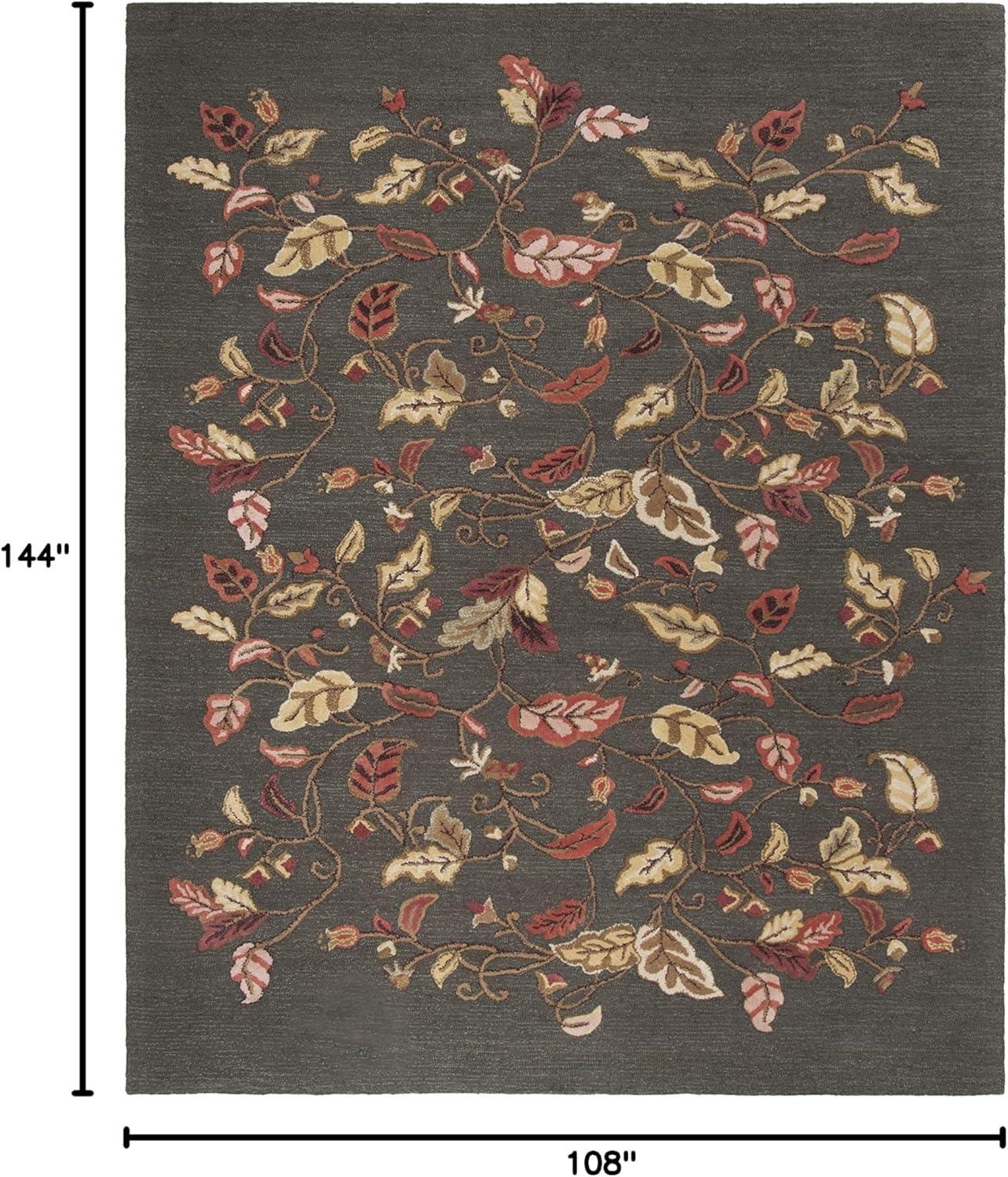 imageMartha Stewart x SAFAVIEH Area Rug Collection 8 x 10 Persimmon Red Handmade Wool ampamp Viscose Ideal for Living Room Bedroom Office Dining Space MSR3611AFrancesca Black
