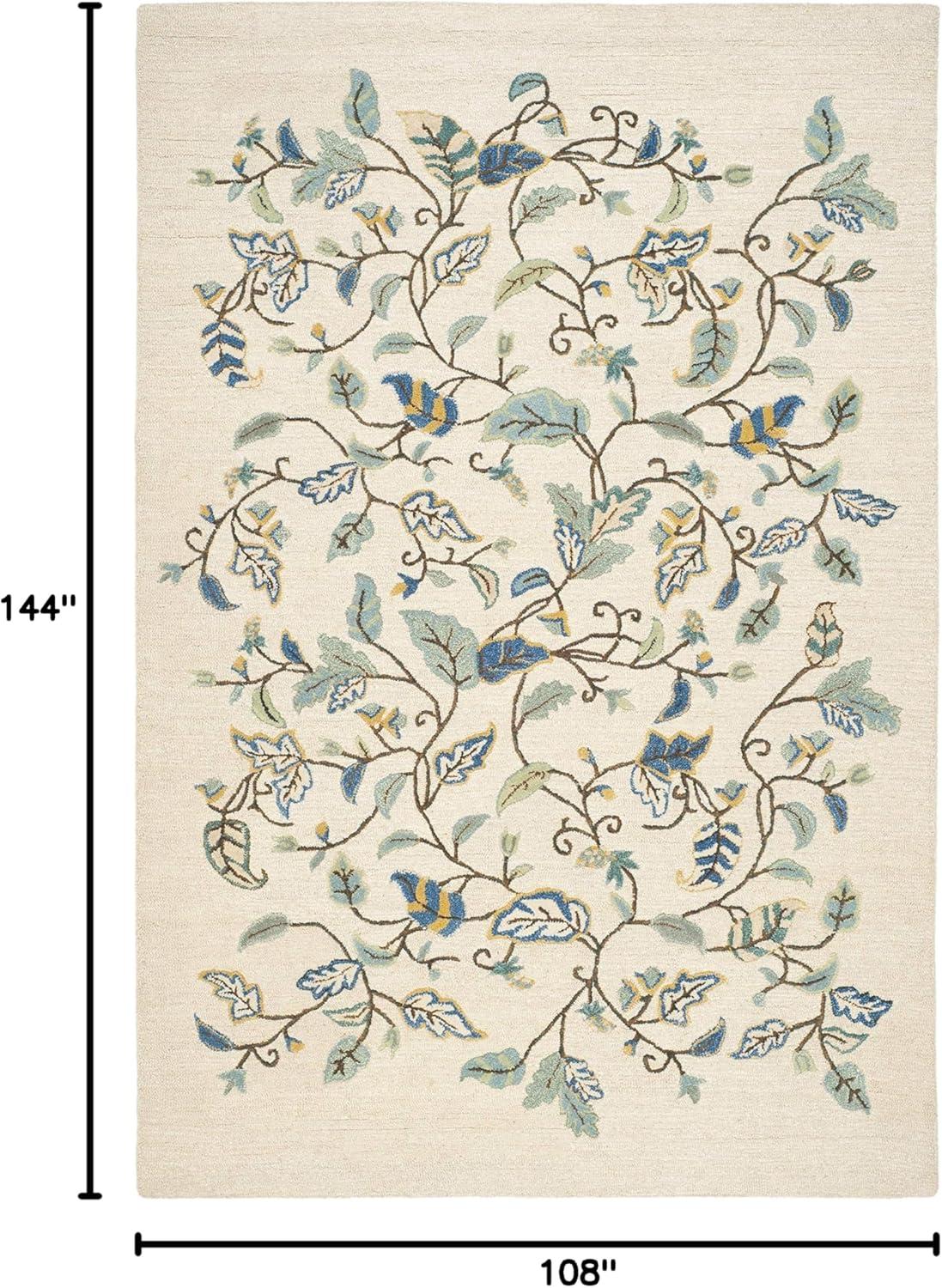 imageMartha Stewart x SAFAVIEH Area Rug Collection 8 x 10 Persimmon Red Handmade Wool ampamp Viscose Ideal for Living Room Bedroom Office Dining Space MSR3611AColonial Blue