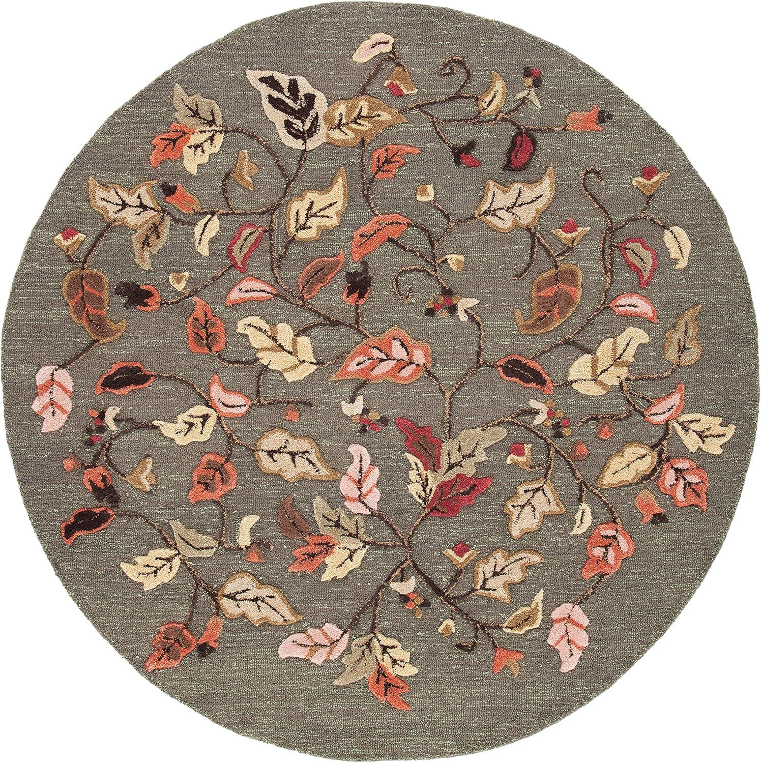 imageMartha Stewart x SAFAVIEH Area Rug Collection 8 x 10 Persimmon Red Handmade Wool ampamp Viscose Ideal for Living Room Bedroom Office Dining Space MSR3611AFrancesca Black