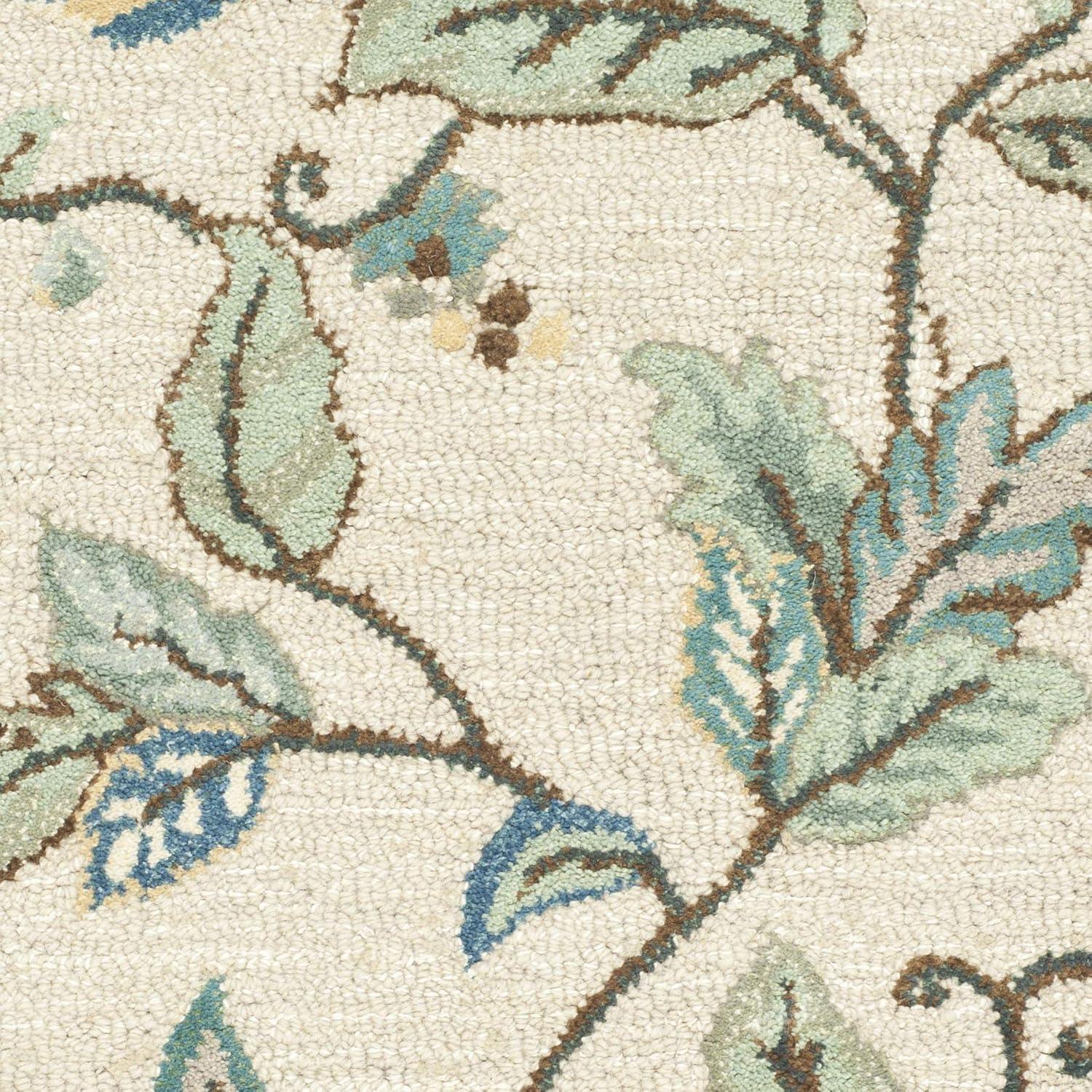 imageMartha Stewart x SAFAVIEH Area Rug Collection 8 x 10 Persimmon Red Handmade Wool ampamp Viscose Ideal for Living Room Bedroom Office Dining Space MSR3611AColonial Blue