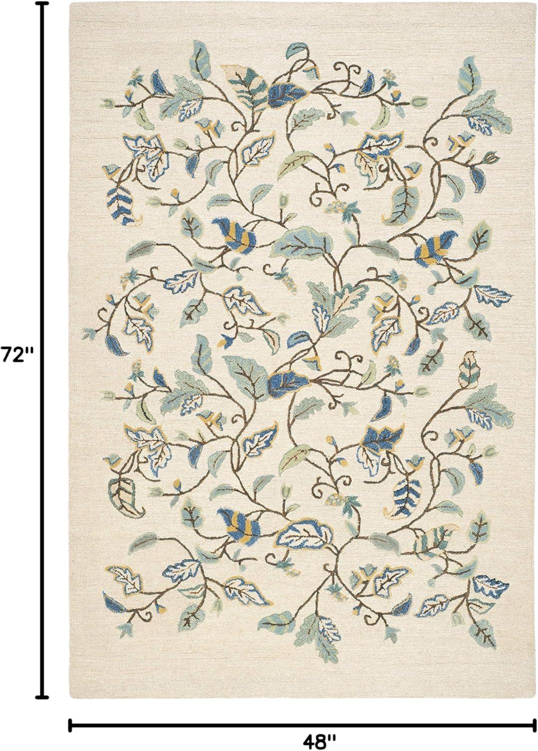 imageMartha Stewart x SAFAVIEH Area Rug Collection 8 x 10 Persimmon Red Handmade Wool ampamp Viscose Ideal for Living Room Bedroom Office Dining Space MSR3611AColonial Blue