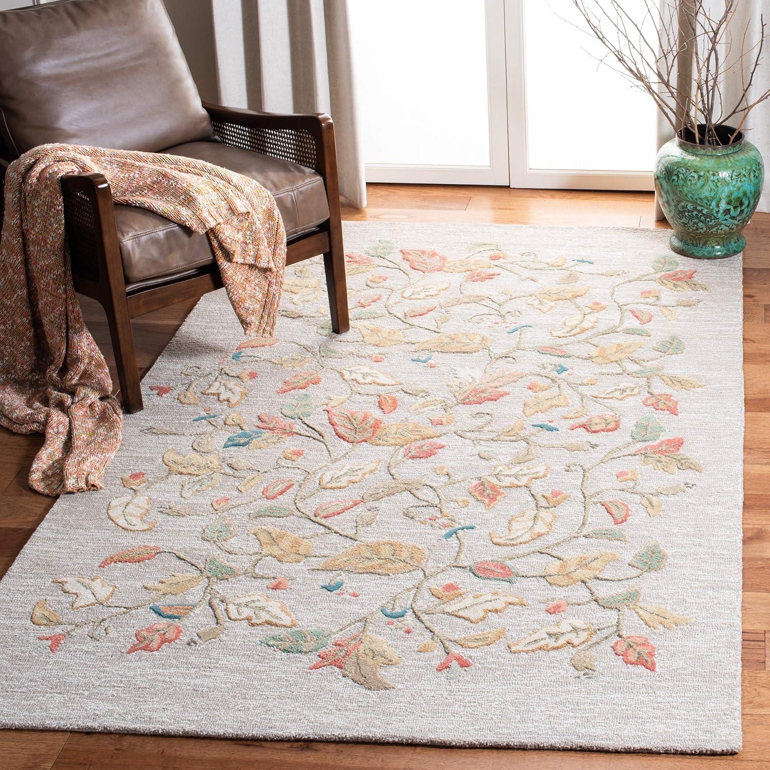 imageMartha Stewart x SAFAVIEH Area Rug Collection 8 x 10 Persimmon Red Handmade Wool ampamp Viscose Ideal for Living Room Bedroom Office Dining Space MSR3611APersimmon Red