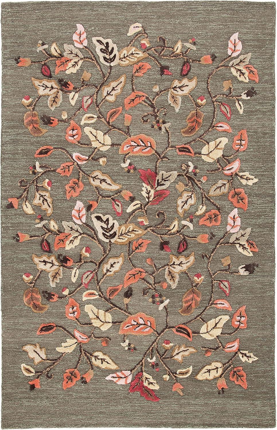 imageMartha Stewart x SAFAVIEH Area Rug Collection 8 x 10 Persimmon Red Handmade Wool ampamp Viscose Ideal for Living Room Bedroom Office Dining Space MSR3611AFrancesca Black