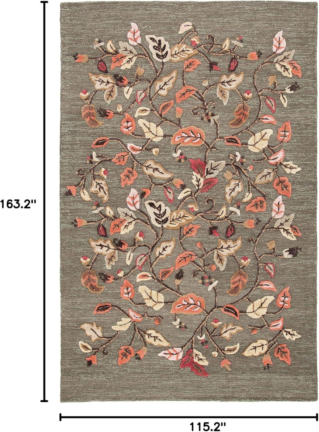imageMartha Stewart x SAFAVIEH Area Rug Collection 8 x 10 Persimmon Red Handmade Wool ampamp Viscose Ideal for Living Room Bedroom Office Dining Space MSR3611AFrancesca Black