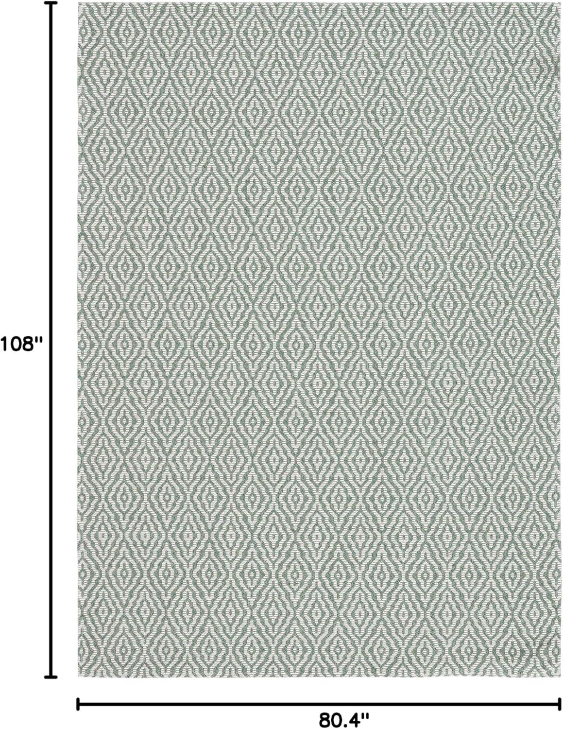 imageMartha Stewart x SAFAVIEH Area Rug Collection 9 x 12 Taupe ampamp Cream Cotton Ideal for Living Room Bedroom Office Dining Space MSR484EGreenIvory