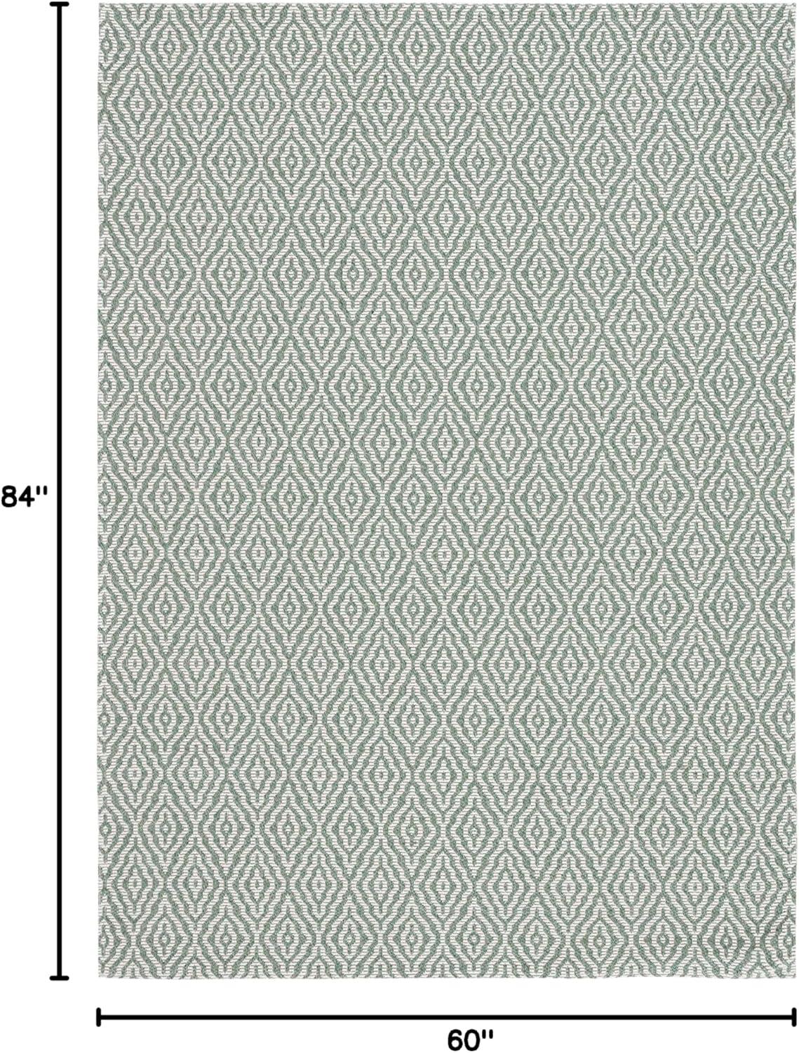 imageMartha Stewart x SAFAVIEH Area Rug Collection 9 x 12 Taupe ampamp Cream Cotton Ideal for Living Room Bedroom Office Dining Space MSR484EGreenIvory