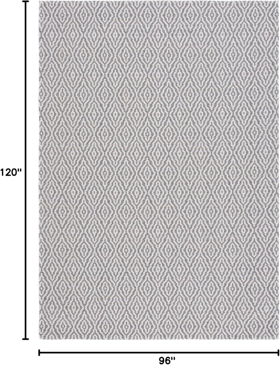 imageMartha Stewart x SAFAVIEH Area Rug Collection 9 x 12 Taupe ampamp Cream Cotton Ideal for Living Room Bedroom Office Dining Space MSR484EGreyIvory