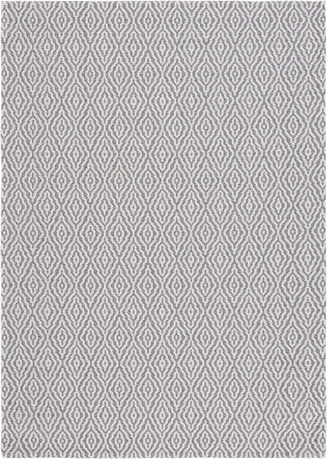 imageMartha Stewart x SAFAVIEH Area Rug Collection 9 x 12 Taupe ampamp Cream Cotton Ideal for Living Room Bedroom Office Dining Space MSR484EGreyIvory