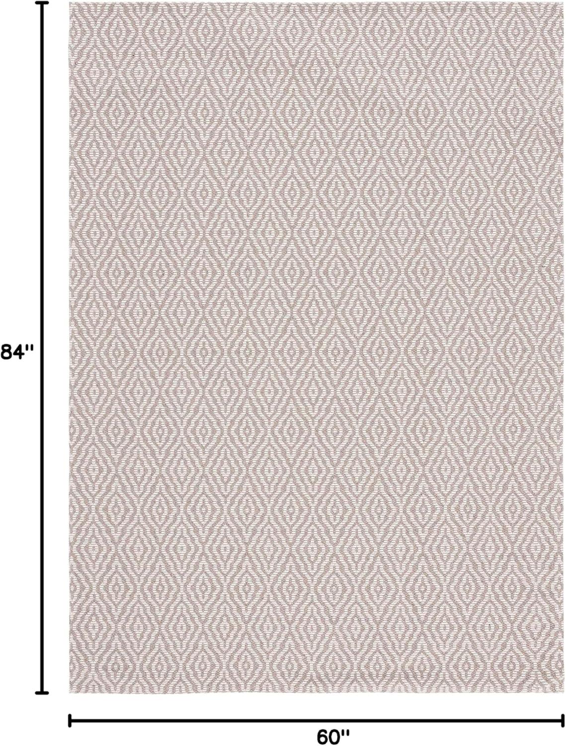 imageMartha Stewart x SAFAVIEH Area Rug Collection 9 x 12 Taupe ampamp Cream Cotton Ideal for Living Room Bedroom Office Dining Space MSR484ETaupeCream