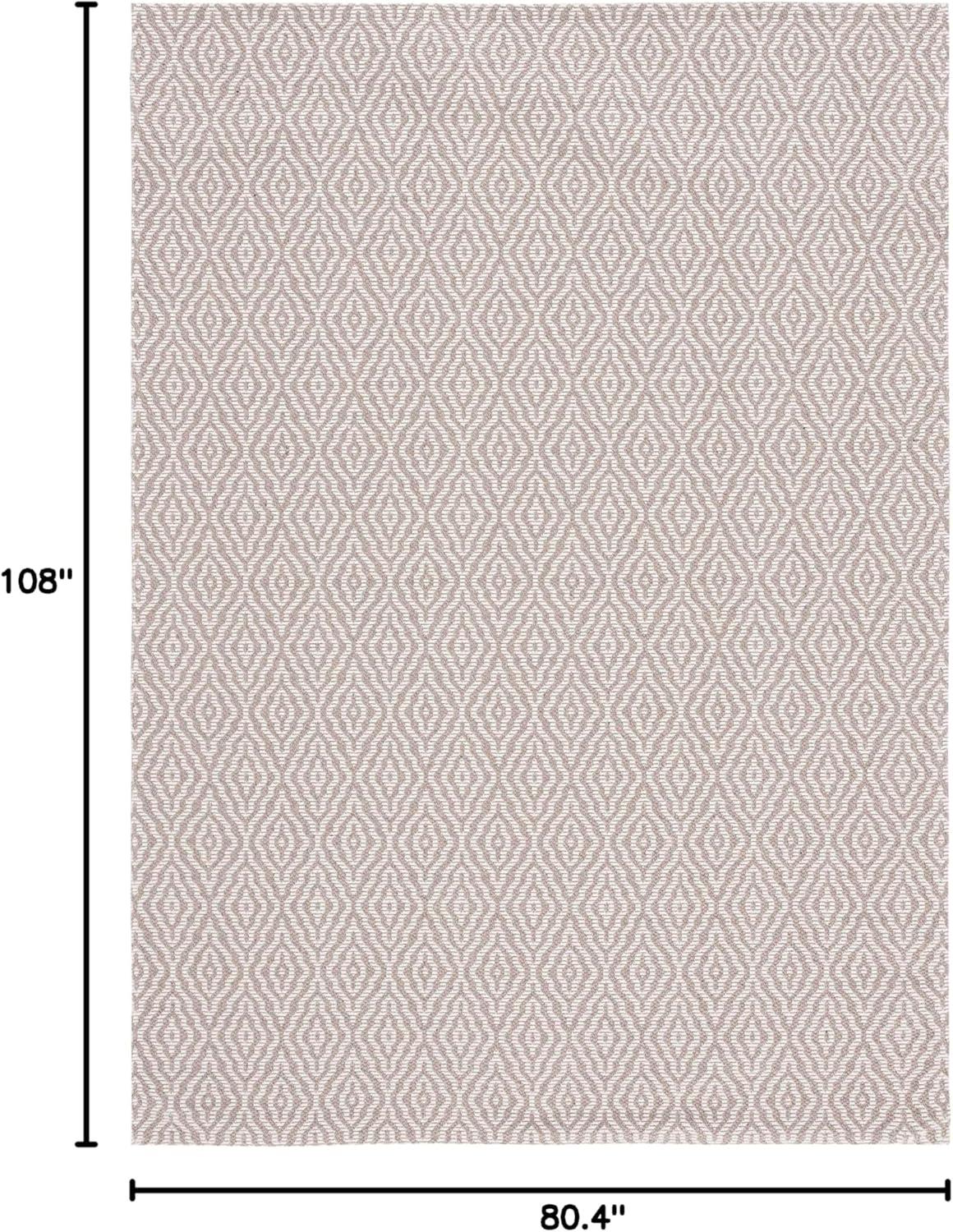 imageMartha Stewart x SAFAVIEH Area Rug Collection 9 x 12 Taupe ampamp Cream Cotton Ideal for Living Room Bedroom Office Dining Space MSR484ETaupeCream