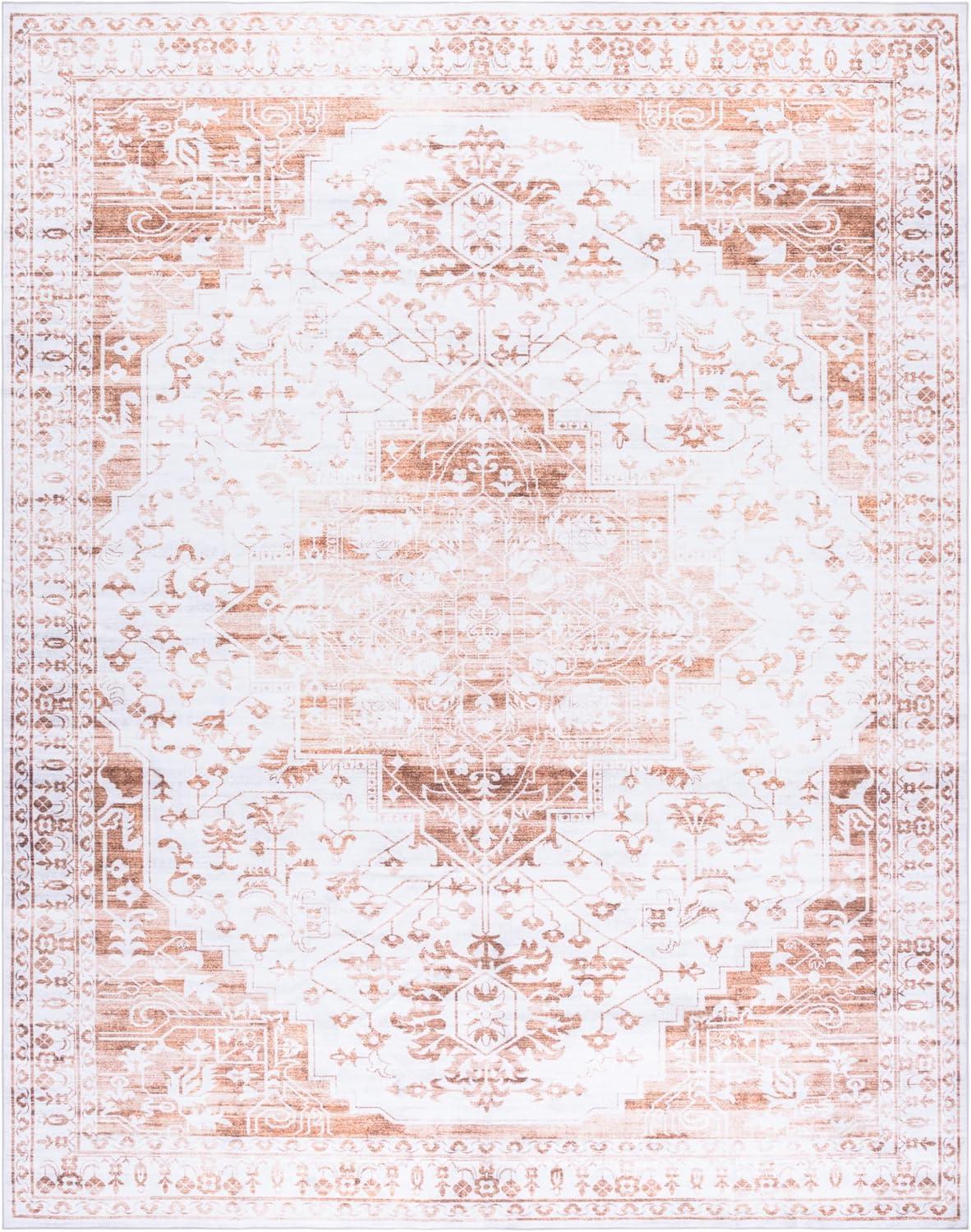 imageMartha Stewart x SAFAVIEH Machine Washable Area Rug Collection 5 x 8 Beige ampamp Gold Slip Resistant ampamp Easy Cleaning Ideal for Ideal for Living Room Bedroom Dining Space MSRW127BBeigeGold