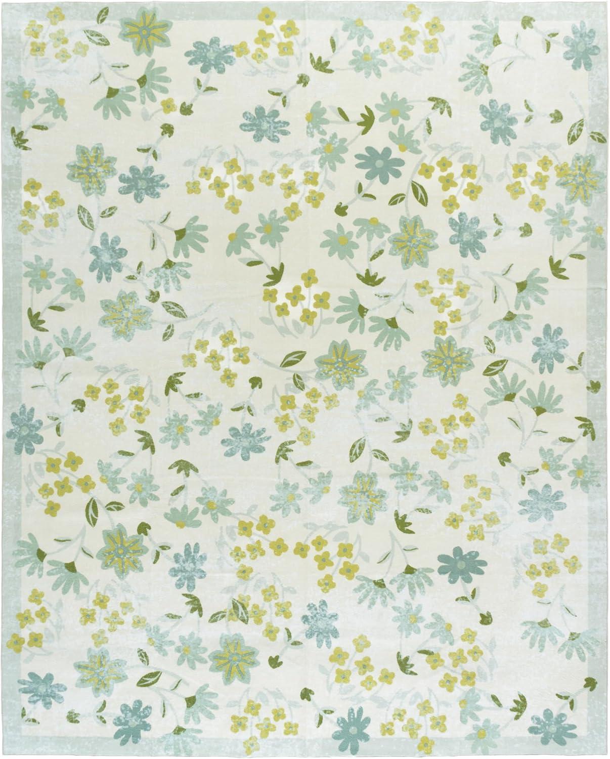 imageMartha Stewart x SAFAVIEH Machine Washable Area Rug Collection 5 x 8 Beige ampamp Light Green Slip Resistant ampamp Easy Cleaning Ideal for Ideal for Living Room Bedroom Dining Space MSRW189BBeigeLight Green