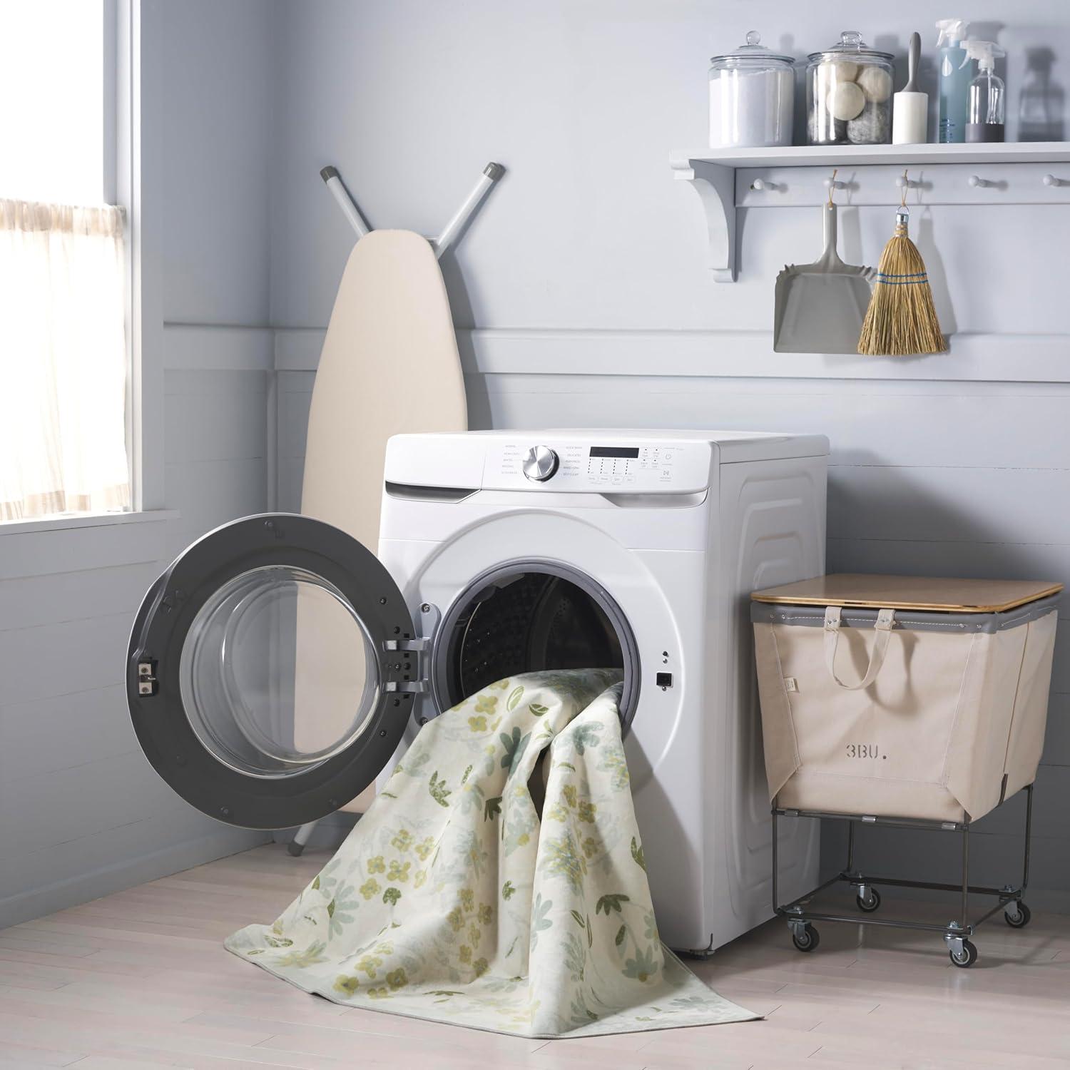 imageMartha Stewart x SAFAVIEH Machine Washable Area Rug Collection 5 x 8 Beige ampamp Light Green Slip Resistant ampamp Easy Cleaning Ideal for Ideal for Living Room Bedroom Dining Space MSRW189BBeigeLight Green