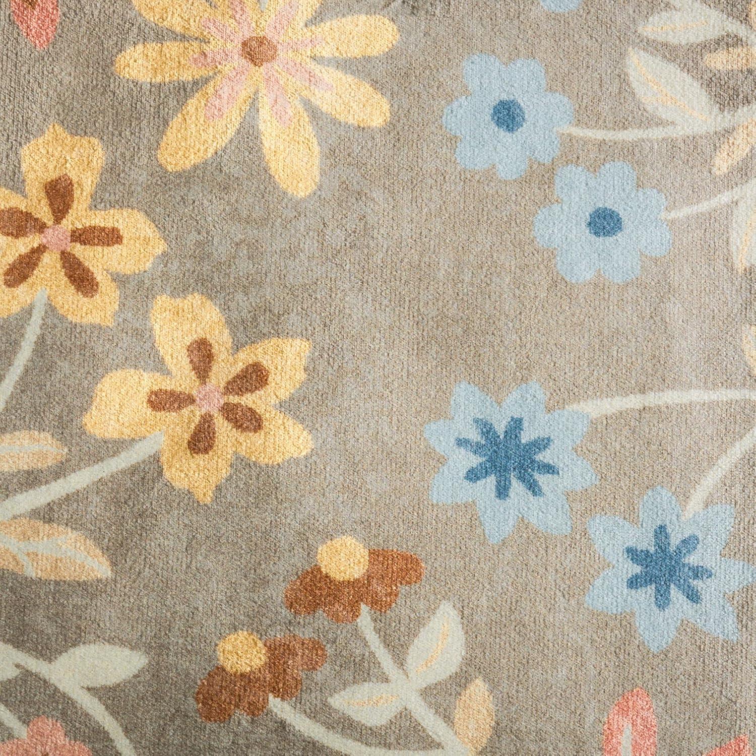 imageMartha Stewart x SAFAVIEH Machine Washable Area Rug Collection 5 x 8 Dark Beige ampamp Light Blue Slip Resistant ampamp Easy Cleaning Ideal for Ideal for Living Room Bedroom Dining Space MSRW187CDark BeigeLight Blue