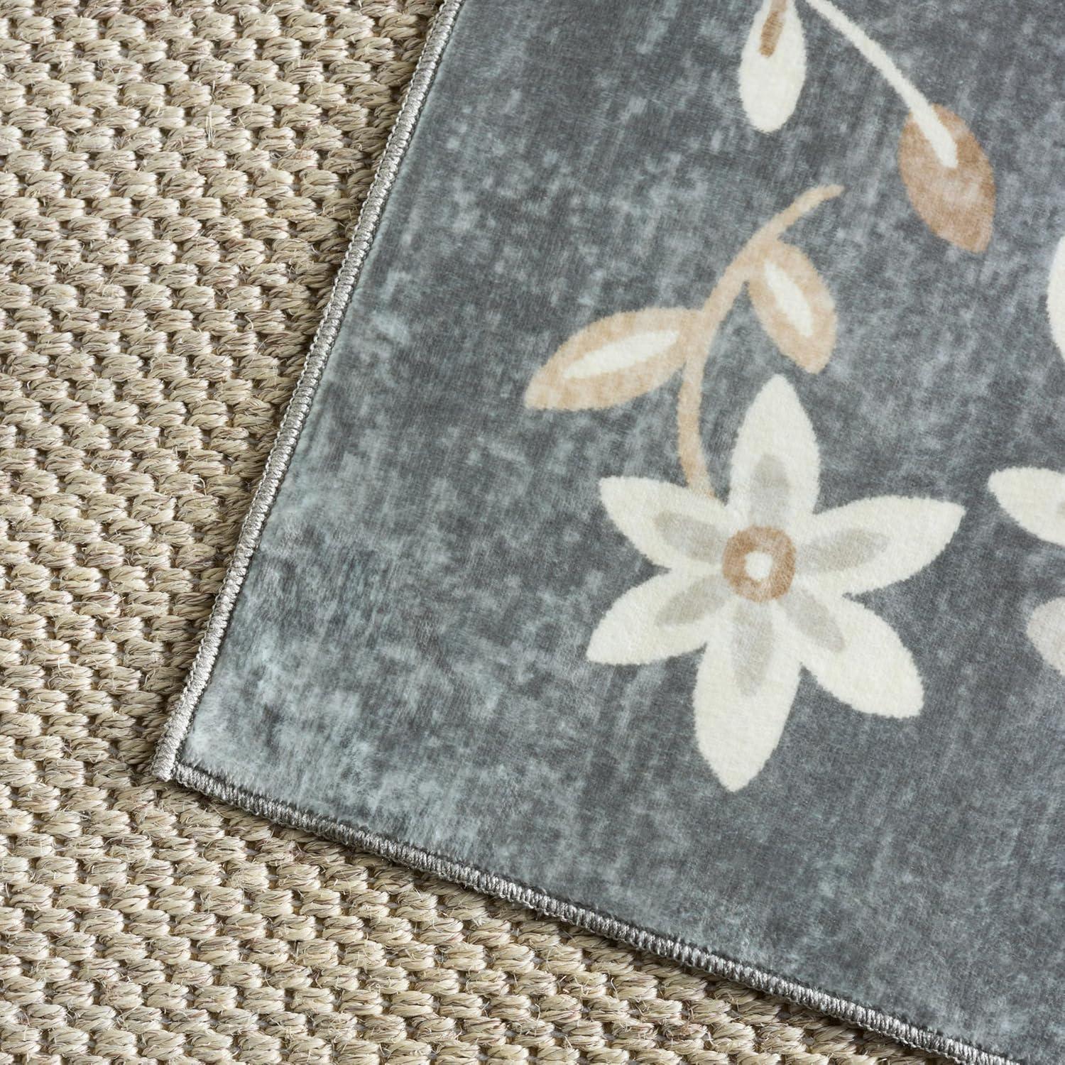 imageMartha Stewart x SAFAVIEH Machine Washable Area Rug Collection 5 x 8 Dark Grey ampamp Beige Slip Resistant ampamp Easy Cleaning Ideal for Ideal for Living Room Bedroom Dining Space MSRW197GDark GreyBeige