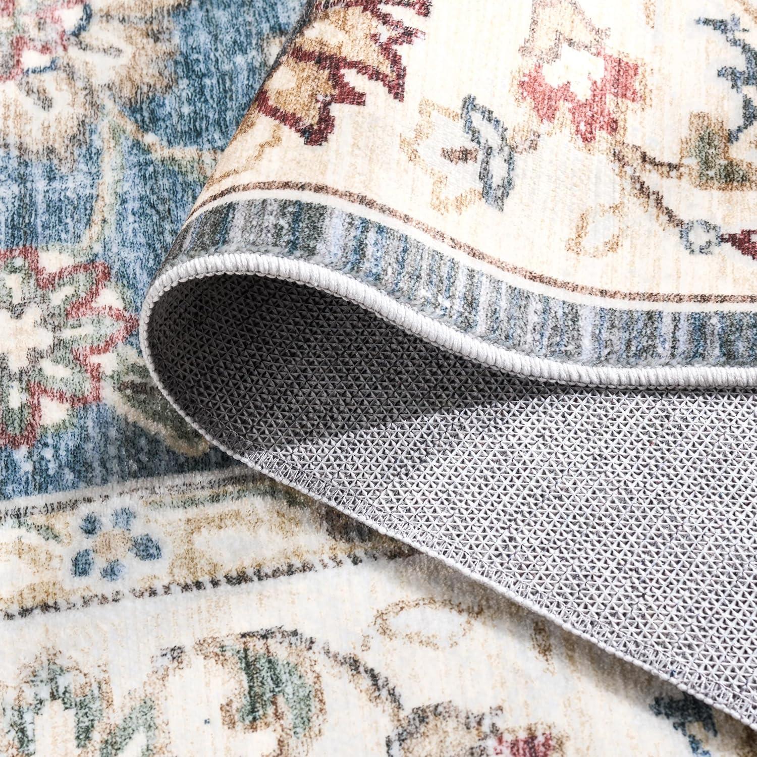 imageMartha Stewart x SAFAVIEH Machine Washable Area Rug Collection 5 x 8 Green ampamp Beige Slip Resistant ampamp Easy Cleaning Ideal for Ideal for Living Room Bedroom Dining Space MSRW112YGreenBeige