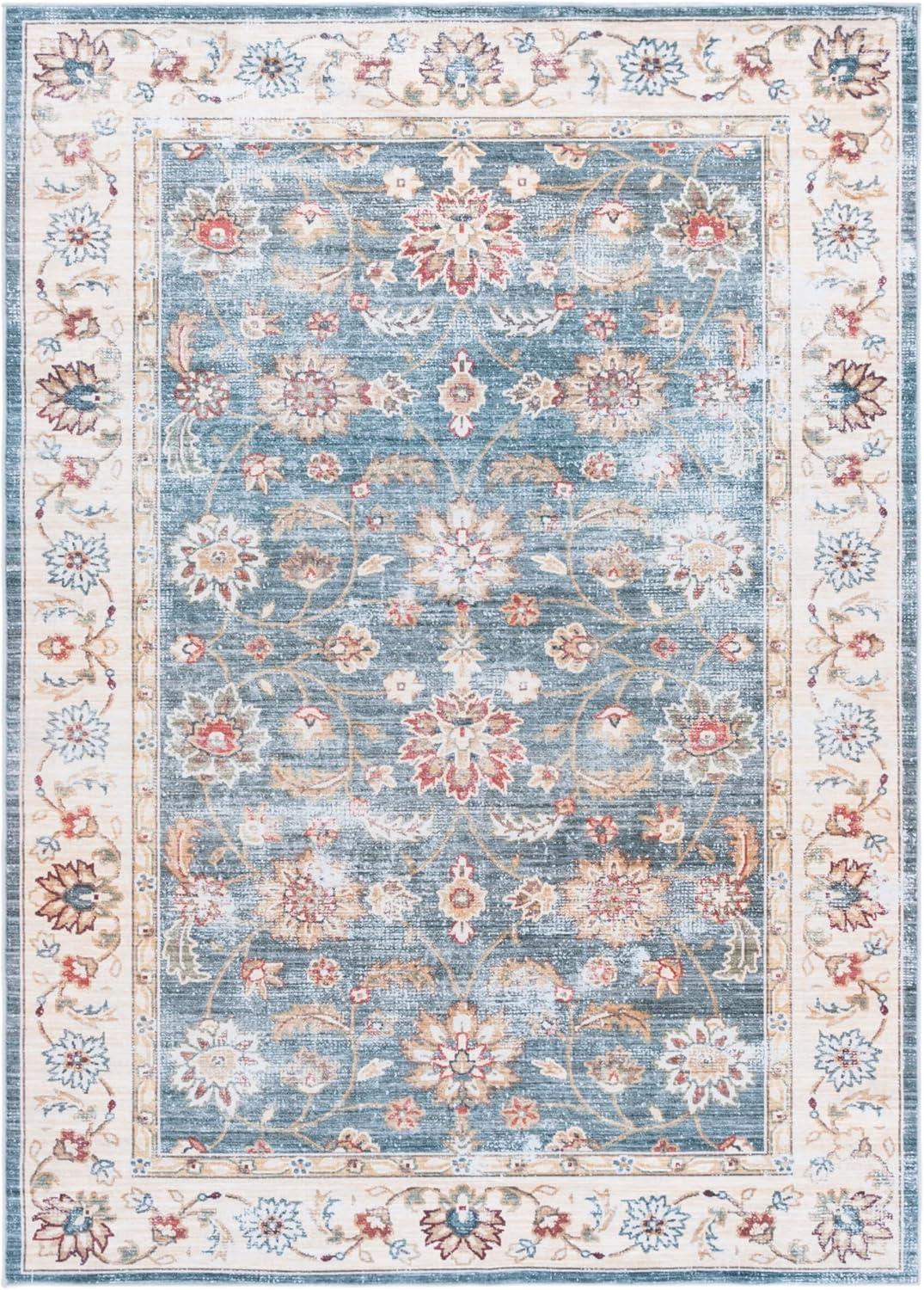 imageMartha Stewart x SAFAVIEH Machine Washable Area Rug Collection 5 x 8 Green ampamp Beige Slip Resistant ampamp Easy Cleaning Ideal for Ideal for Living Room Bedroom Dining Space MSRW112YGreenBeige