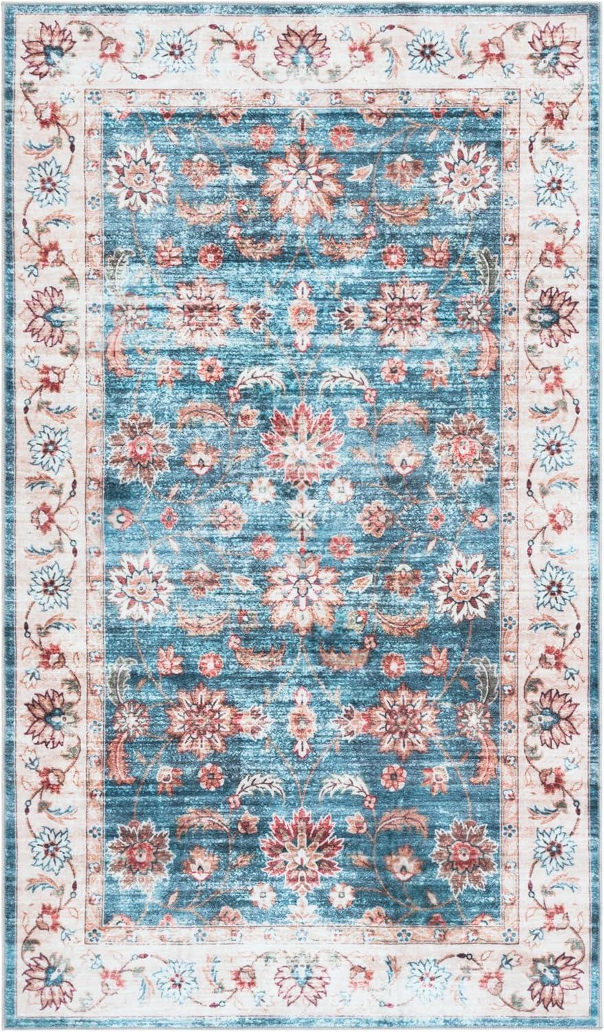 imageMartha Stewart x SAFAVIEH Machine Washable Area Rug Collection 5 x 8 Green ampamp Beige Slip Resistant ampamp Easy Cleaning Ideal for Ideal for Living Room Bedroom Dining Space MSRW112YGreenBeige