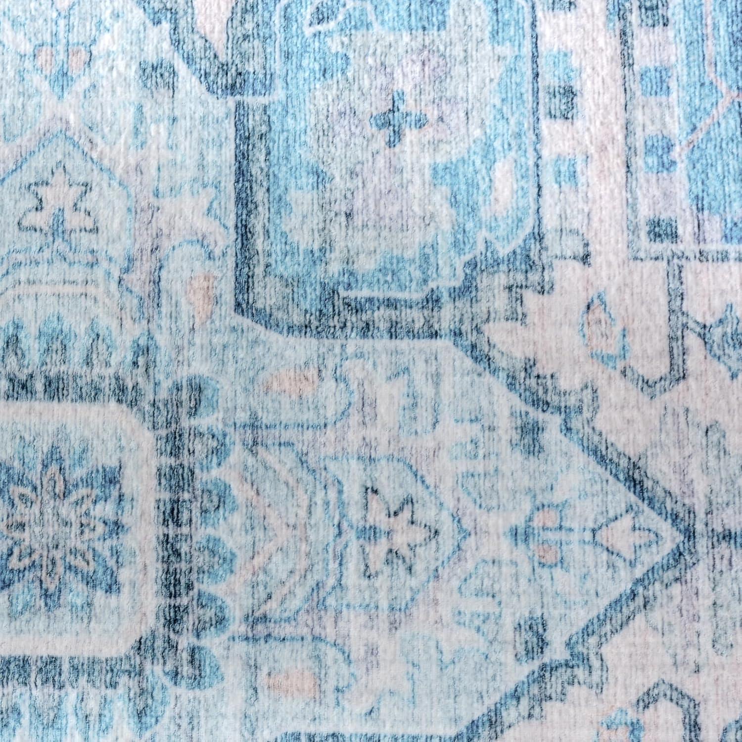 imageMartha Stewart x SAFAVIEH Machine Washable Area Rug Collection 5 x 8 Rust ampamp Blue Slip Resistant ampamp Easy Cleaning Ideal for Ideal for Living Room Bedroom Dining Space MSRW113QGreyTurquoise