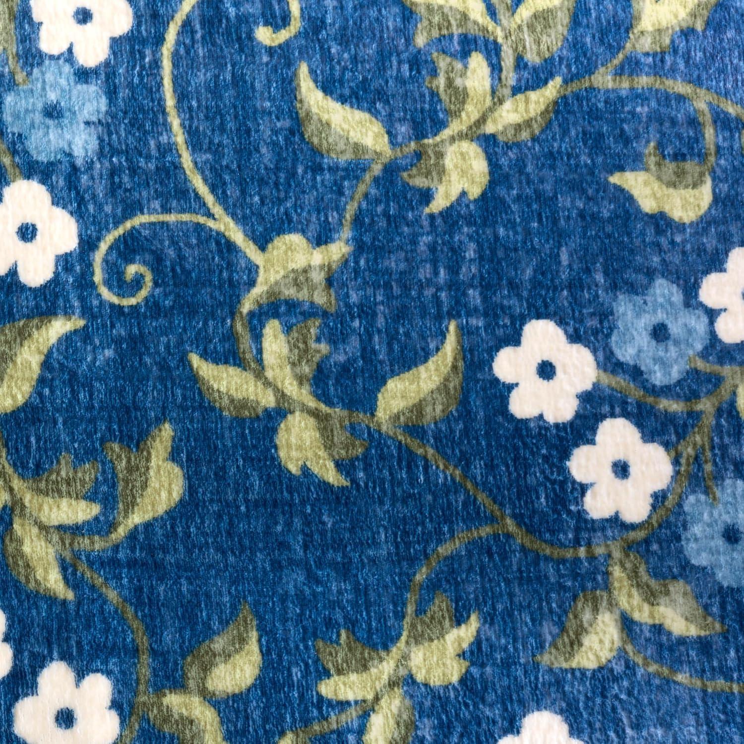 imageMartha Stewart x SAFAVIEH Machine Washable Area Rug Collection 5 x 8 Rust ampamp Gold Slip Resistant ampamp Easy Cleaning Ideal for Ideal for Living Room Bedroom Dining Space MSRW195QDark BlueLight Blue