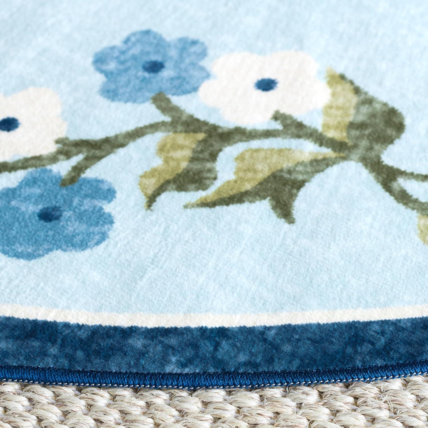 imageMartha Stewart x SAFAVIEH Machine Washable Area Rug Collection 5 x 8 Rust ampamp Gold Slip Resistant ampamp Easy Cleaning Ideal for Ideal for Living Room Bedroom Dining Space MSRW195QDark BlueLight Blue