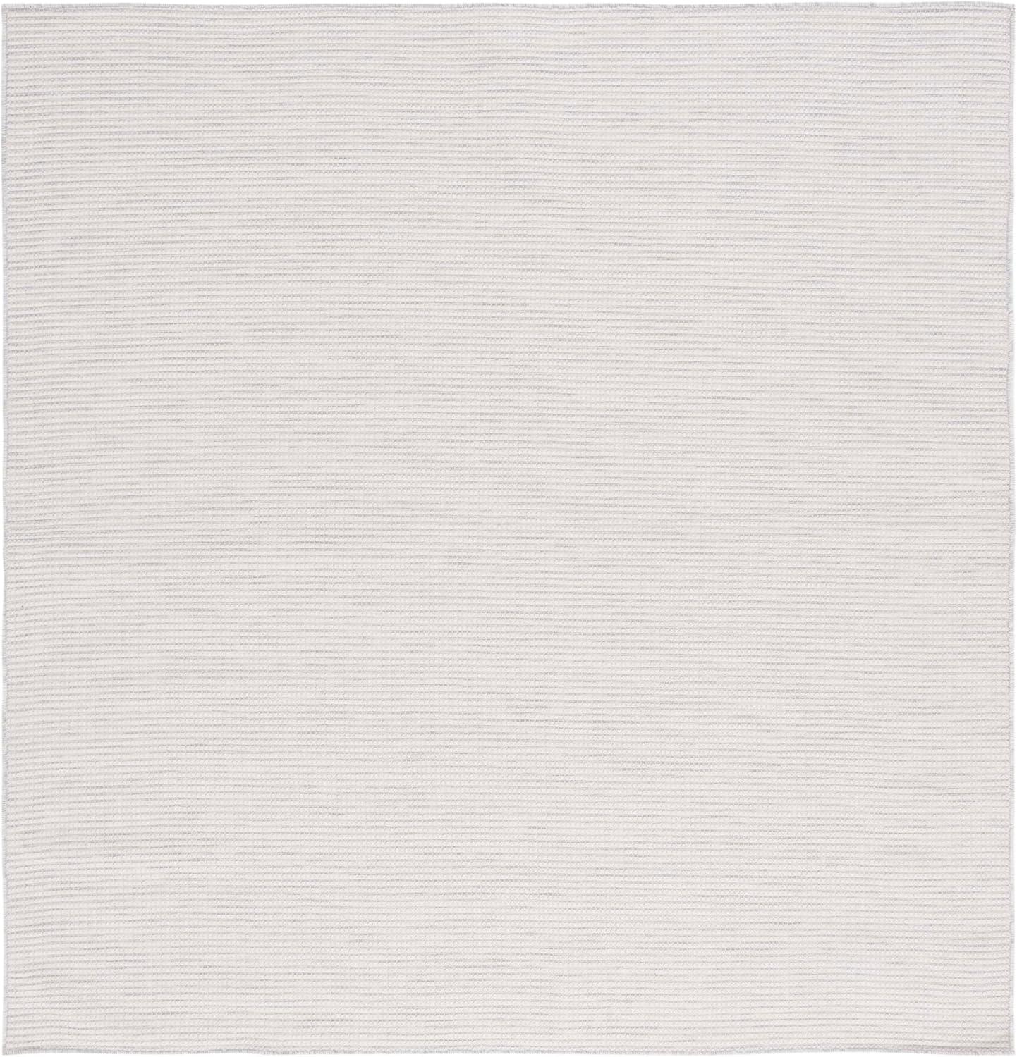 imageMartha Stewart x SAFAVIEH Outdoor Area Rug Collection 65quot Round Navy Weather Resistant ampamp Washable Ideal for Patio Backyard Mudroom Deck Dining Space MSR4490NIvory