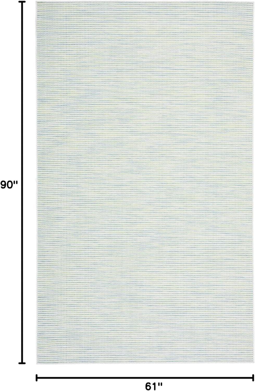 imageMartha Stewart x SAFAVIEH Outdoor Area Rug Collection 65quot Round Navy Weather Resistant ampamp Washable Ideal for Patio Backyard Mudroom Deck Dining Space MSR4490NGreen