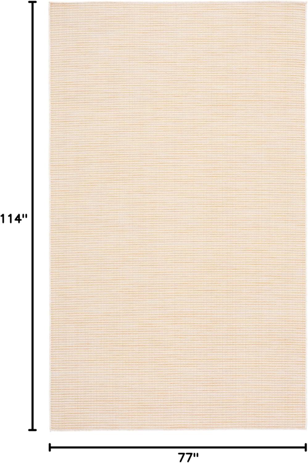 imageMartha Stewart x SAFAVIEH Outdoor Area Rug Collection 65quot Round Navy Weather Resistant ampamp Washable Ideal for Patio Backyard Mudroom Deck Dining Space MSR4490NYellow