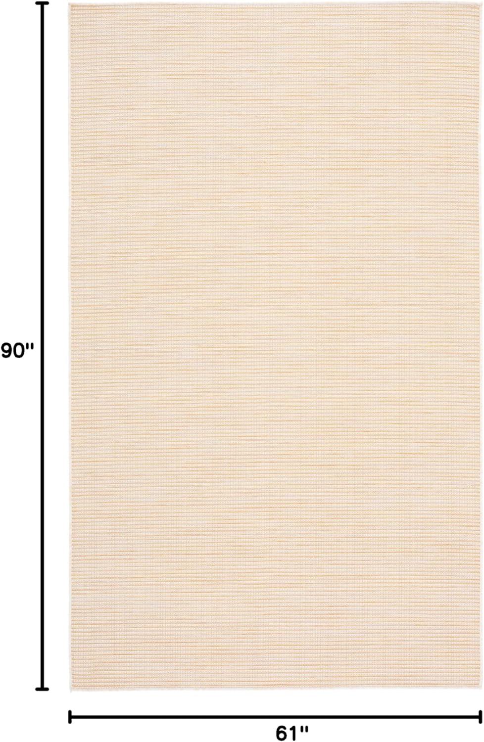 imageMartha Stewart x SAFAVIEH Outdoor Area Rug Collection 65quot Round Navy Weather Resistant ampamp Washable Ideal for Patio Backyard Mudroom Deck Dining Space MSR4490NYellow