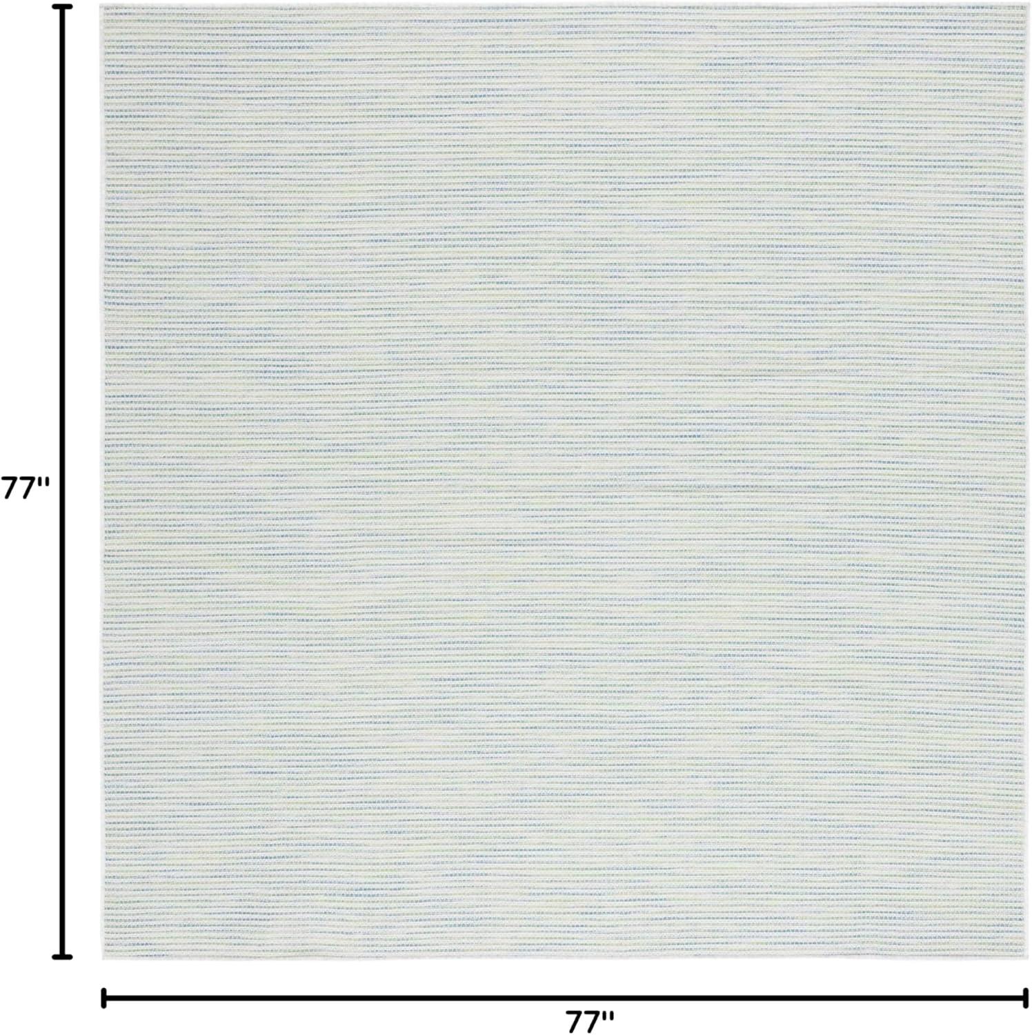 imageMartha Stewart x SAFAVIEH Outdoor Area Rug Collection 65quot Round Navy Weather Resistant ampamp Washable Ideal for Patio Backyard Mudroom Deck Dining Space MSR4490NGreen