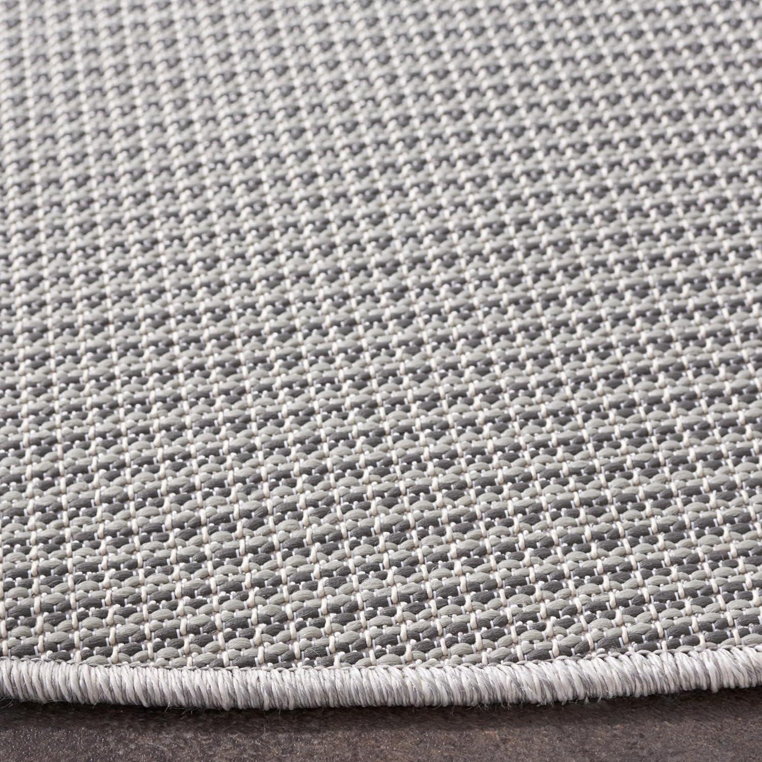 imageMartha Stewart x SAFAVIEH Outdoor Area Rug Collection 65quot Round Navy Weather Resistant ampamp Washable Ideal for Patio Backyard Mudroom Deck Dining Space MSR4490NGrey