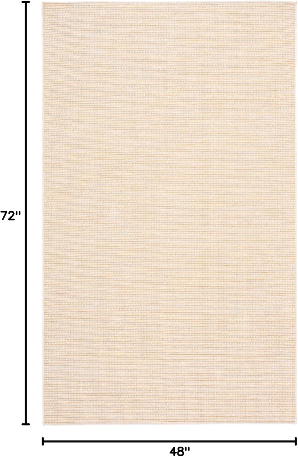 imageMartha Stewart x SAFAVIEH Outdoor Area Rug Collection 65quot Round Navy Weather Resistant ampamp Washable Ideal for Patio Backyard Mudroom Deck Dining Space MSR4490NYellow