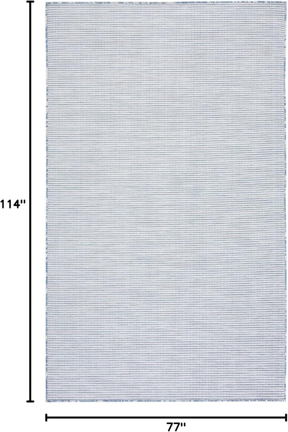 imageMartha Stewart x SAFAVIEH Outdoor Area Rug Collection 65quot Round Navy Weather Resistant ampamp Washable Ideal for Patio Backyard Mudroom Deck Dining Space MSR4490NNavy