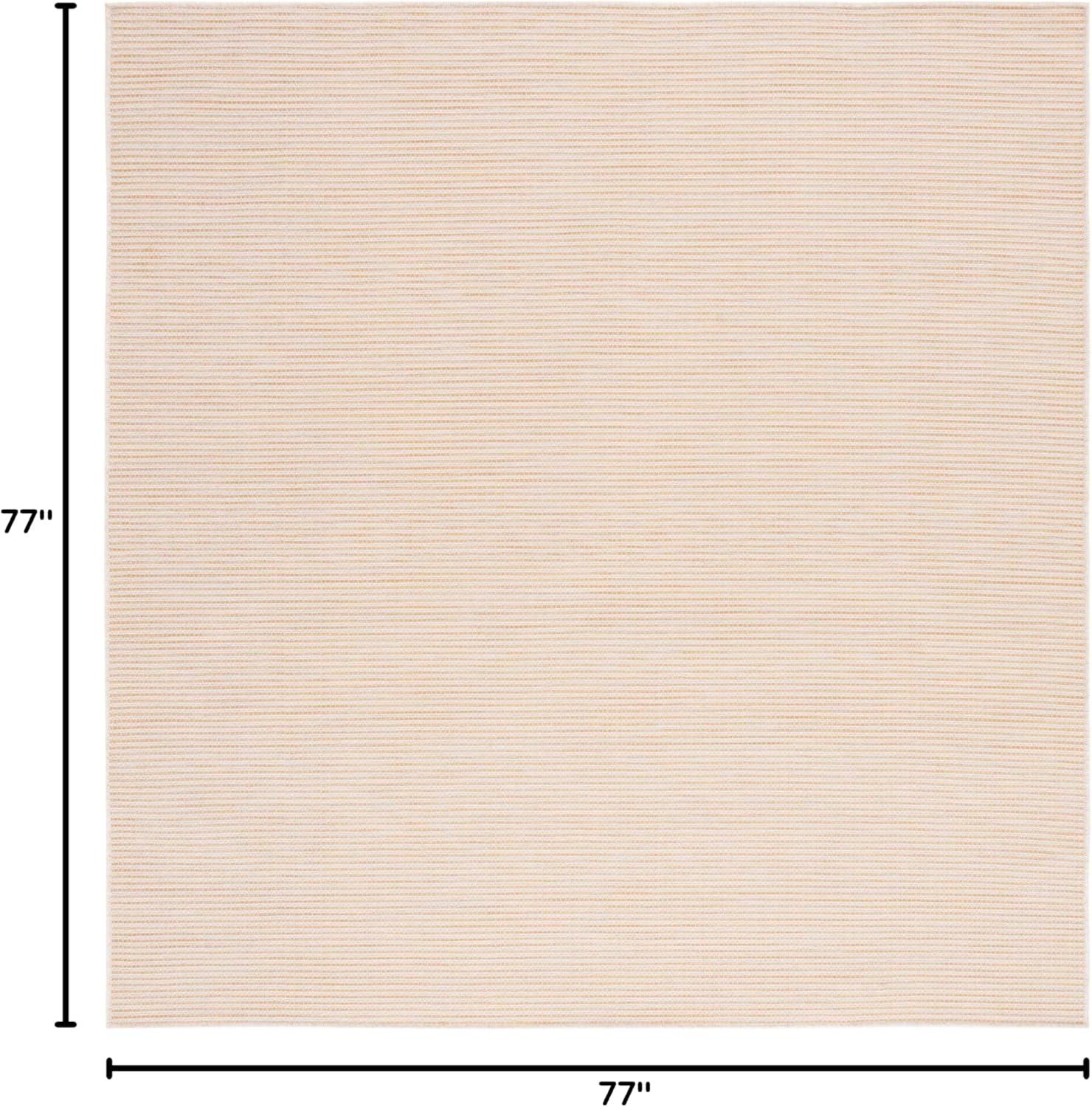 imageMartha Stewart x SAFAVIEH Outdoor Area Rug Collection 65quot Round Navy Weather Resistant ampamp Washable Ideal for Patio Backyard Mudroom Deck Dining Space MSR4490NYellow