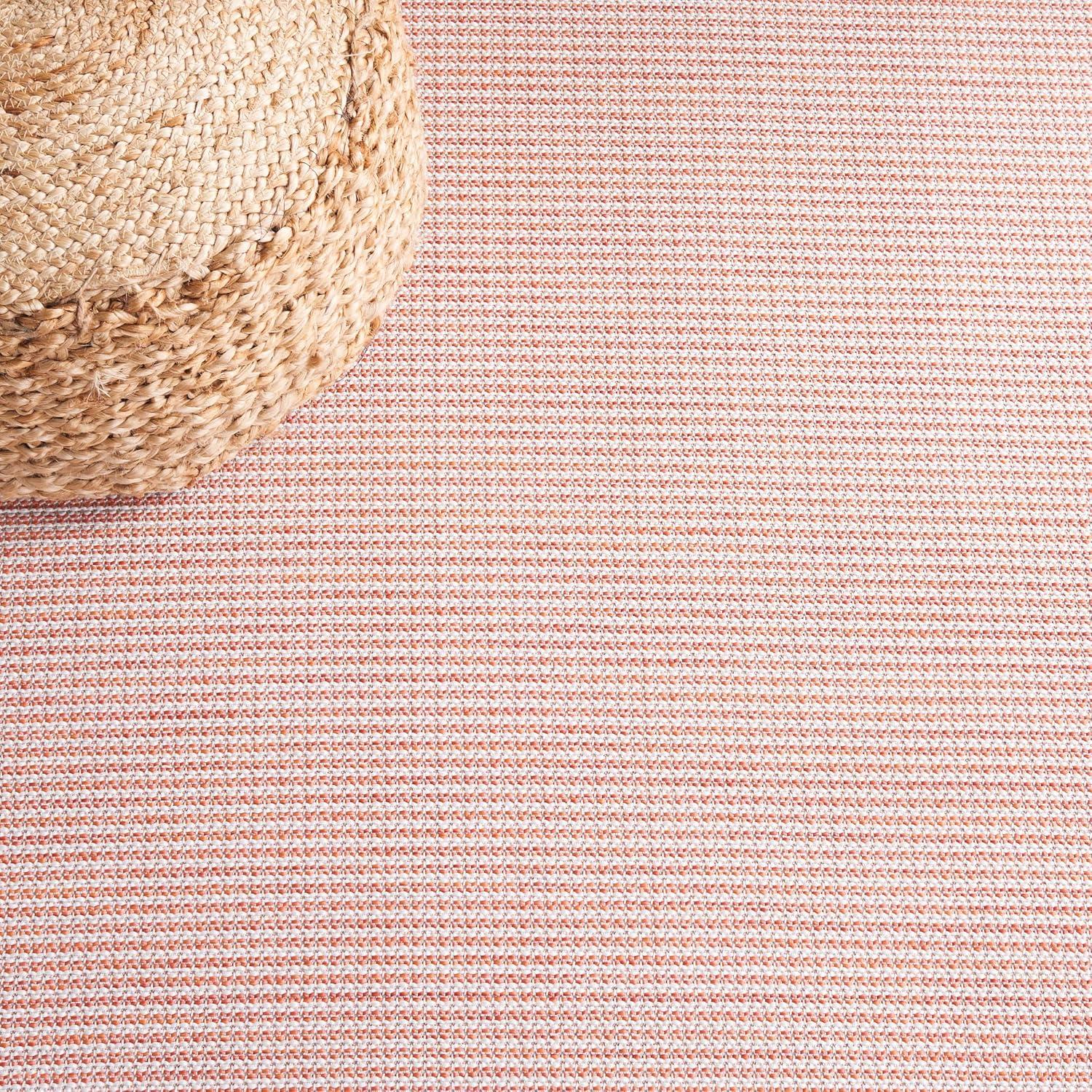 imageMartha Stewart x SAFAVIEH Outdoor Area Rug Collection 65quot Round Navy Weather Resistant ampamp Washable Ideal for Patio Backyard Mudroom Deck Dining Space MSR4490NBeigeTerracotta